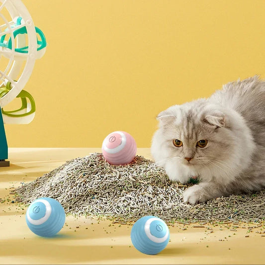 Interactive USB Rechargeable Cat Ball Toy-1