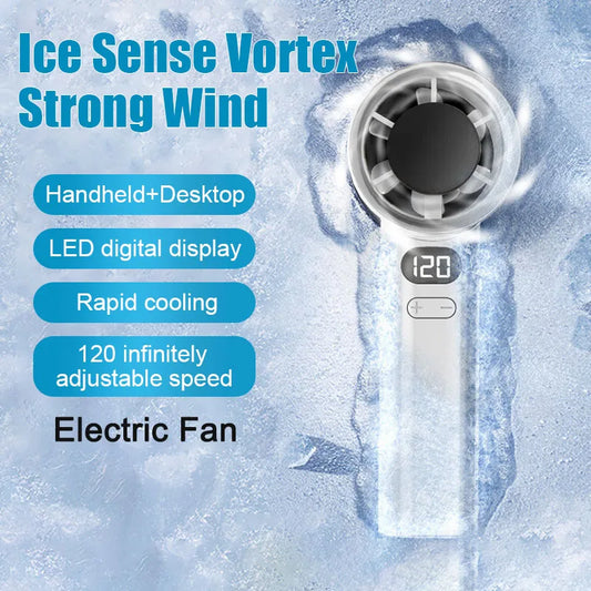 Portable Bladeless Hand Fan USB Rechargeable-0